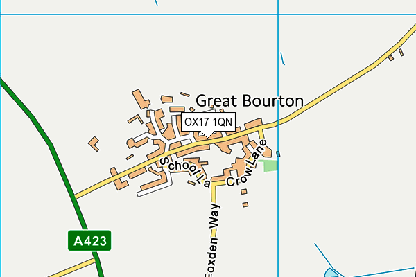 OX17 1QN map - OS VectorMap District (Ordnance Survey) OX17 1QN map - OS VectorMap District (Ordnance Survey)