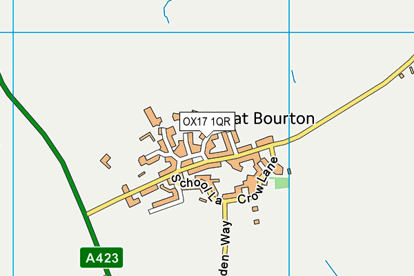 OX17 1QR map - OS VectorMap District (Ordnance Survey)