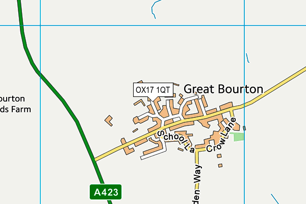 OX17 1QT map - OS VectorMap District (Ordnance Survey) OX17 1QT map - OS VectorMap District (Ordnance Survey)
