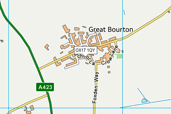 OX17 1QY map - OS VectorMap District (Ordnance Survey)