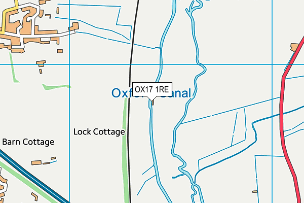 OX17 1RE map - OS VectorMap District (Ordnance Survey) OX17 1RE map - OS VectorMap District (Ordnance Survey)