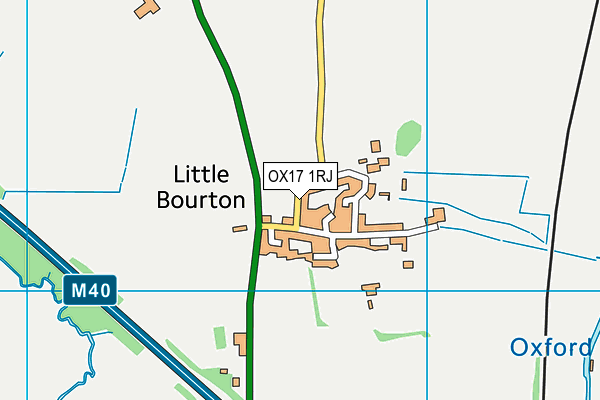 OX17 1RJ map - OS VectorMap District (Ordnance Survey)