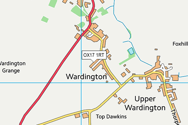 OX17 1RT map - OS VectorMap District (Ordnance Survey) OX17 1RT map - OS VectorMap District (Ordnance Survey)