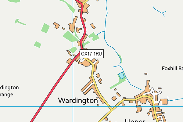 OX17 1RU map - OS VectorMap District (Ordnance Survey) OX17 1RU map - OS VectorMap District (Ordnance Survey)