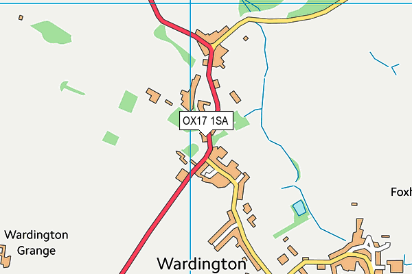 OX17 1SA map - OS VectorMap District (Ordnance Survey) OX17 1SA map - OS VectorMap District (Ordnance Survey)