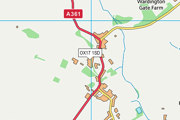 OX17 1SD map - OS VectorMap District (Ordnance Survey) OX17 1SD map - OS VectorMap District (Ordnance Survey)