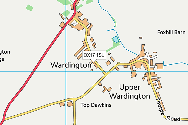 OX17 1SL map - OS VectorMap District (Ordnance Survey)