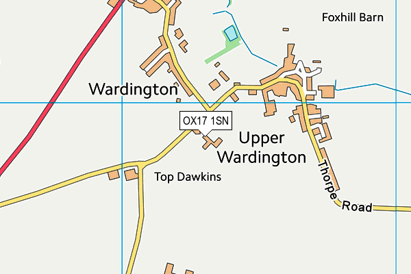 OX17 1SN map - OS VectorMap District (Ordnance Survey) OX17 1SN map - OS VectorMap District (Ordnance Survey)