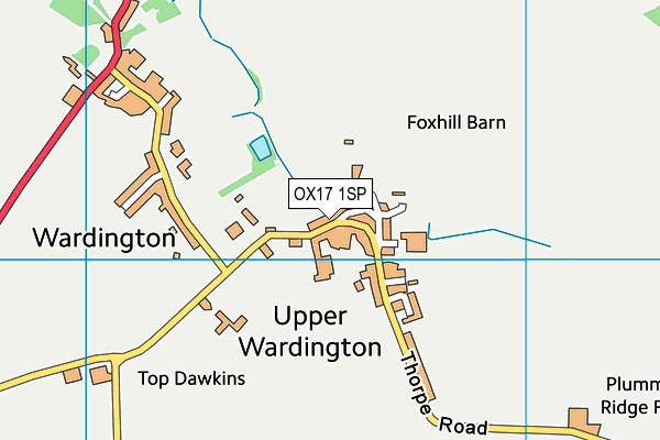 OX17 1SP map - OS VectorMap District (Ordnance Survey)