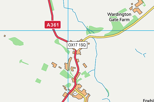 OX17 1SQ map - OS VectorMap District (Ordnance Survey) OX17 1SQ map - OS VectorMap District (Ordnance Survey)