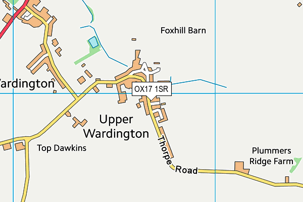 OX17 1SR map - OS VectorMap District (Ordnance Survey) OX17 1SR map - OS VectorMap District (Ordnance Survey)