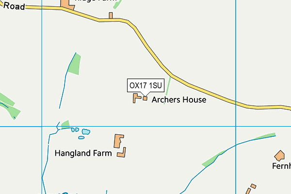OX17 1SU map - OS VectorMap District (Ordnance Survey) OX17 1SU map - OS VectorMap District (Ordnance Survey)