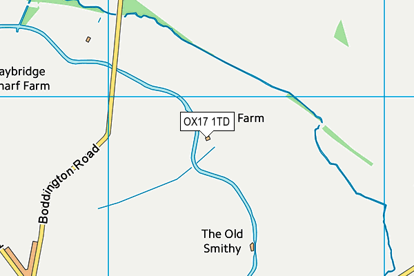 OX17 1TD map - OS VectorMap District (Ordnance Survey) OX17 1TD map - OS VectorMap District (Ordnance Survey)