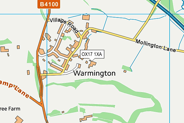 OX17 1XA map - OS VectorMap District (Ordnance Survey) OX17 1XA map - OS VectorMap District (Ordnance Survey)