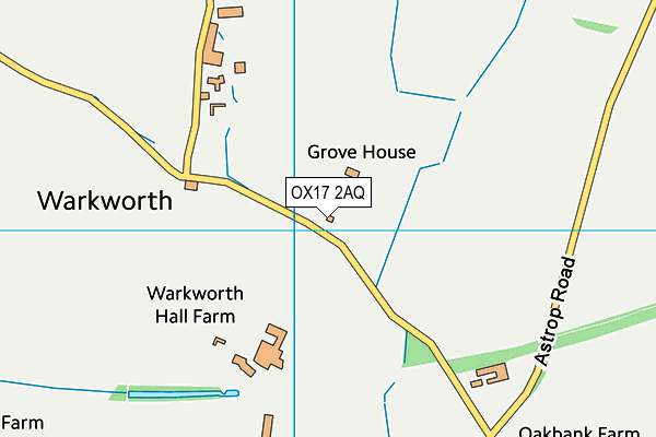 OX17 2AQ map - OS VectorMap District (Ordnance Survey) OX17 2AQ map - OS VectorMap District (Ordnance Survey)