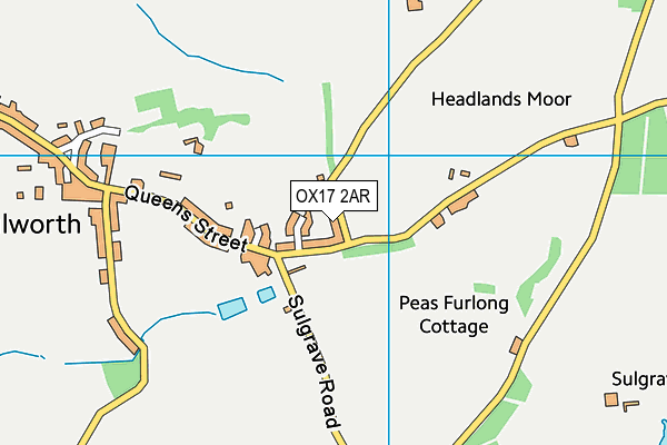 OX17 2AR map - OS VectorMap District (Ordnance Survey) OX17 2AR map - OS VectorMap District (Ordnance Survey)