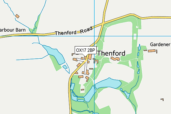 OX17 2BP map - OS VectorMap District (Ordnance Survey) OX17 2BP map - OS VectorMap District (Ordnance Survey)