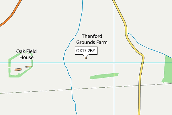 OX17 2BY map - OS VectorMap District (Ordnance Survey) OX17 2BY map - OS VectorMap District (Ordnance Survey)