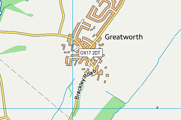 OX17 2DT map - OS VectorMap District (Ordnance Survey) OX17 2DT map - OS VectorMap District (Ordnance Survey)