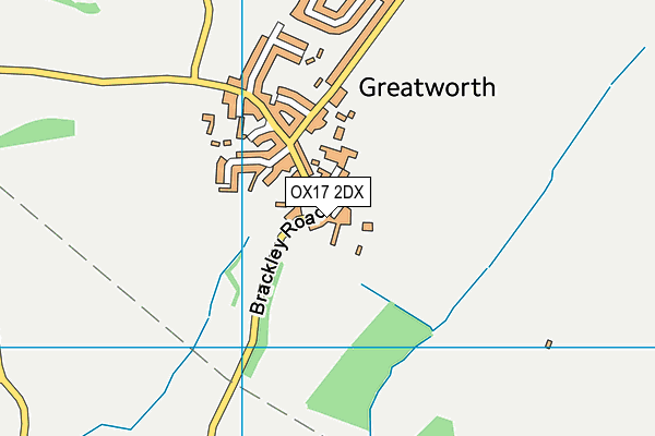 OX17 2DX map - OS VectorMap District (Ordnance Survey)