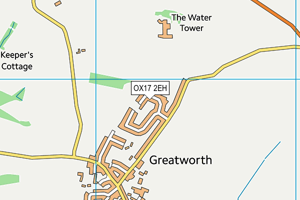 OX17 2EH map - OS VectorMap District (Ordnance Survey) OX17 2EH map - OS VectorMap District (Ordnance Survey)