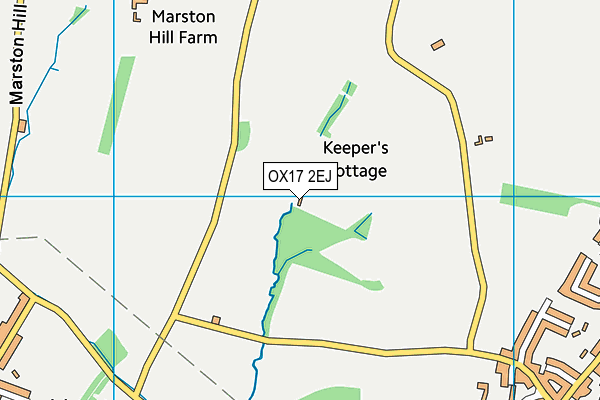 OX17 2EJ map - OS VectorMap District (Ordnance Survey) OX17 2EJ map - OS VectorMap District (Ordnance Survey)