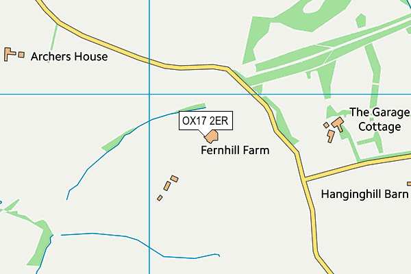 OX17 2ER map - OS VectorMap District (Ordnance Survey)