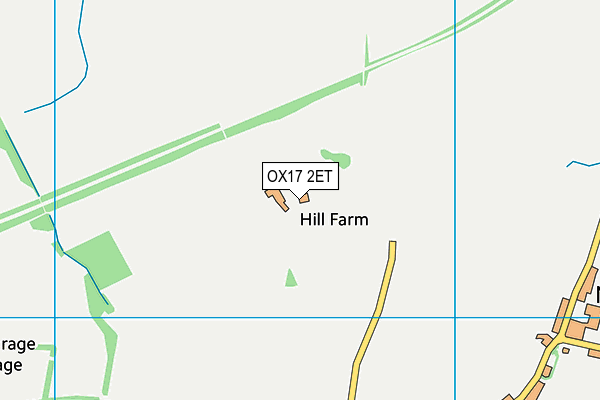 OX17 2ET map - OS VectorMap District (Ordnance Survey) OX17 2ET map - OS VectorMap District (Ordnance Survey)