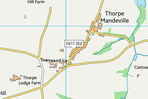 OX17 2EZ map - OS VectorMap District (Ordnance Survey) OX17 2EZ map - OS VectorMap District (Ordnance Survey)