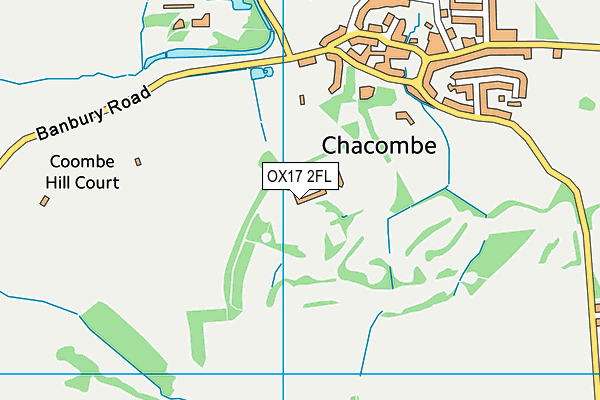 OX17 2FL map - OS VectorMap District (Ordnance Survey)