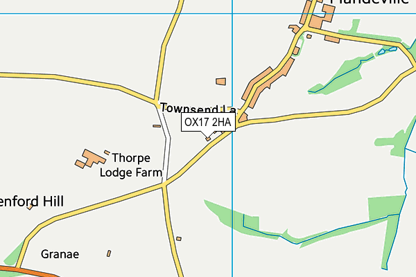 OX17 2HA map - OS VectorMap District (Ordnance Survey)