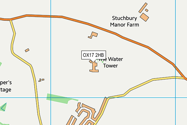 OX17 2HB map - OS VectorMap District (Ordnance Survey) OX17 2HB map - OS VectorMap District (Ordnance Survey)