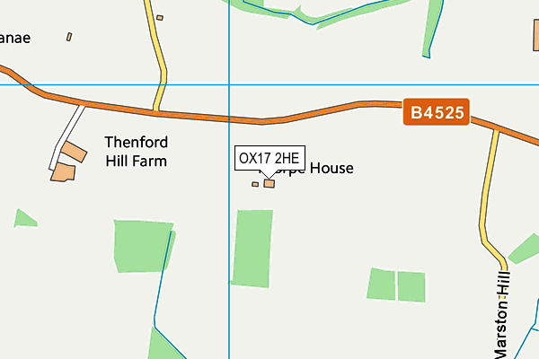 OX17 2HE map - OS VectorMap District (Ordnance Survey) OX17 2HE map - OS VectorMap District (Ordnance Survey)
