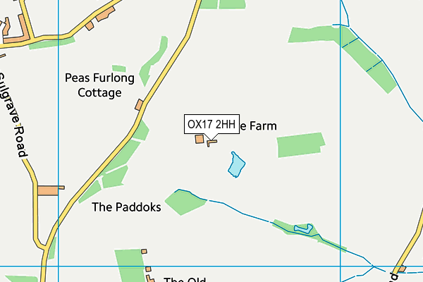 OX17 2HH map - OS VectorMap District (Ordnance Survey) OX17 2HH map - OS VectorMap District (Ordnance Survey)