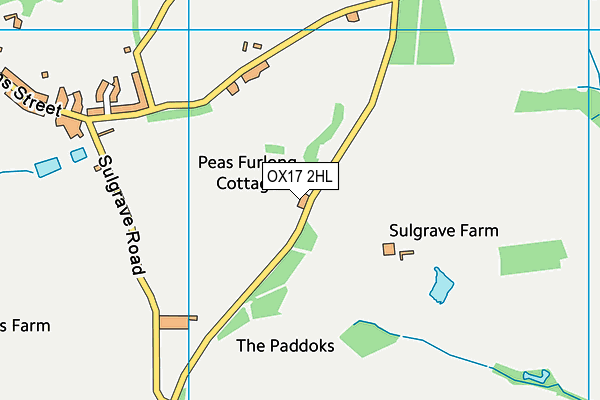 OX17 2HL map - OS VectorMap District (Ordnance Survey) OX17 2HL map - OS VectorMap District (Ordnance Survey)