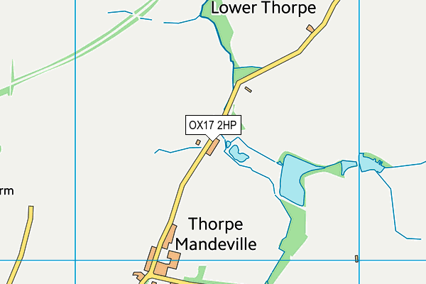 OX17 2HP map - OS VectorMap District (Ordnance Survey) OX17 2HP map - OS VectorMap District (Ordnance Survey)