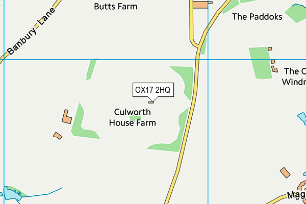 OX17 2HQ map - OS VectorMap District (Ordnance Survey) OX17 2HQ map - OS VectorMap District (Ordnance Survey)