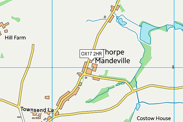 OX17 2HR map - OS VectorMap District (Ordnance Survey) OX17 2HR map - OS VectorMap District (Ordnance Survey)