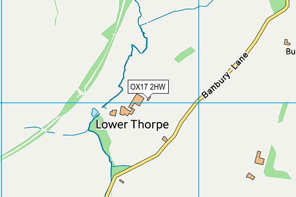 OX17 2HW map - OS VectorMap District (Ordnance Survey) OX17 2HW map - OS VectorMap District (Ordnance Survey)