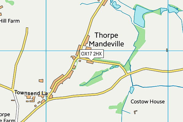 OX17 2HX map - OS VectorMap District (Ordnance Survey) OX17 2HX map - OS VectorMap District (Ordnance Survey)
