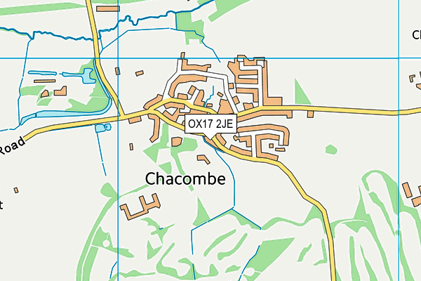 OX17 2JE map - OS VectorMap District (Ordnance Survey) OX17 2JE map - OS VectorMap District (Ordnance Survey)