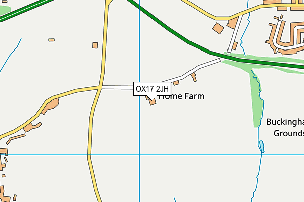OX17 2JH map - OS VectorMap District (Ordnance Survey)