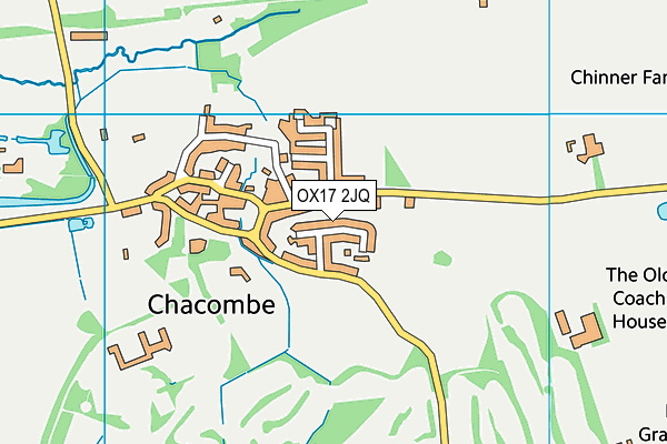 OX17 2JQ map - OS VectorMap District (Ordnance Survey) OX17 2JQ map - OS VectorMap District (Ordnance Survey)