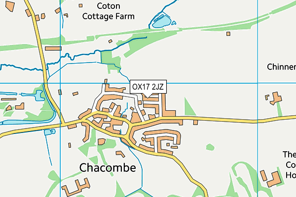 OX17 2JZ map - OS VectorMap District (Ordnance Survey) OX17 2JZ map - OS VectorMap District (Ordnance Survey)