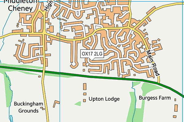 OX17 2LG map - OS VectorMap District (Ordnance Survey) OX17 2LG map - OS VectorMap District (Ordnance Survey)