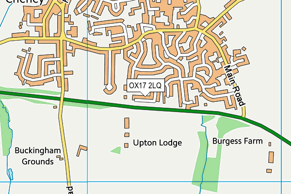 OX17 2LQ map - OS VectorMap District (Ordnance Survey) OX17 2LQ map - OS VectorMap District (Ordnance Survey)