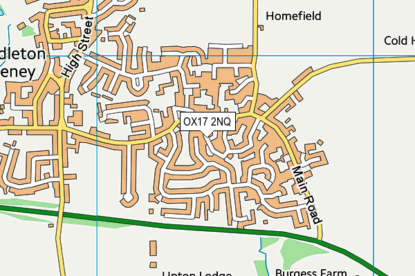 OX17 2NQ map - OS VectorMap District (Ordnance Survey) OX17 2NQ map - OS VectorMap District (Ordnance Survey)