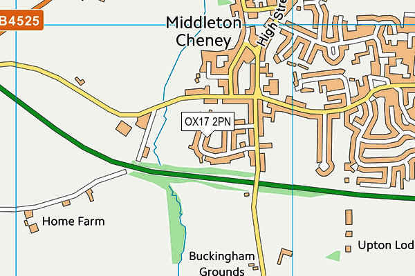 OX17 2PN map - OS VectorMap District (Ordnance Survey) OX17 2PN map - OS VectorMap District (Ordnance Survey)