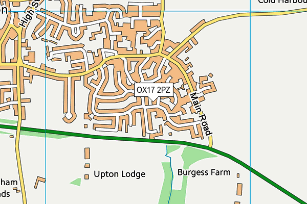 OX17 2PZ map - OS VectorMap District (Ordnance Survey) OX17 2PZ map - OS VectorMap District (Ordnance Survey)
