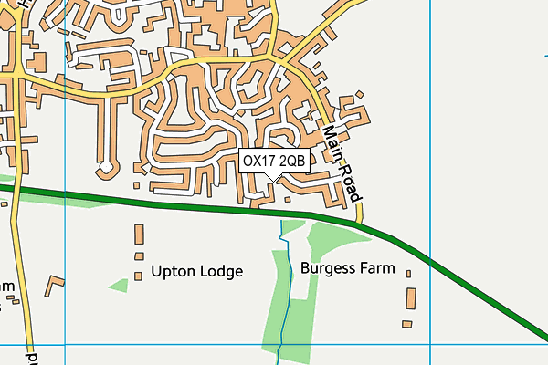 OX17 2QB map - OS VectorMap District (Ordnance Survey) OX17 2QB map - OS VectorMap District (Ordnance Survey)